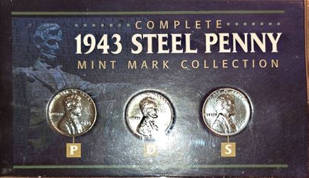 1943 Steel cent  set