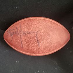 Steve Young signed Super Bowl XXIX football