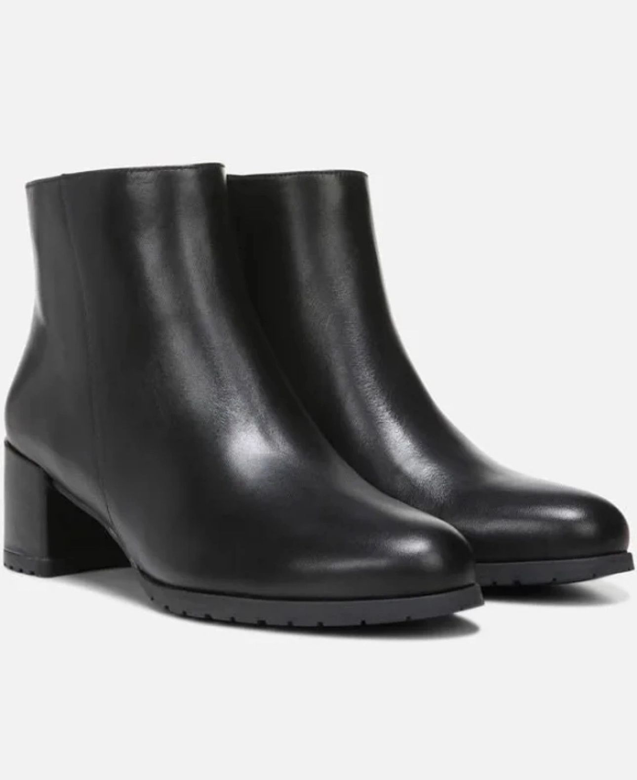 New Naturalizer Black Leather Ankle Boots - Size 9