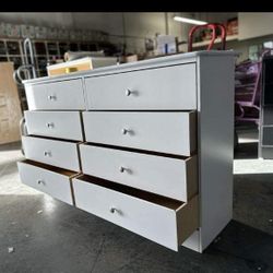 8 Drawer White 
