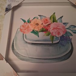New Floral Shadow Box. Wall Picture