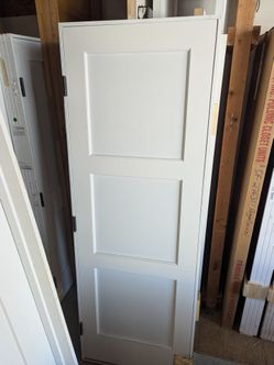 3-Panel Shaker Interior Door 28" x 80" - Ovolo Sticking