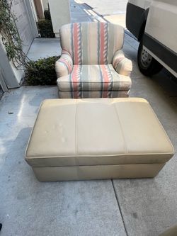 Chair with ottoman