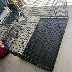XL Two Door Dog Crate 48” W x 32”H x 30” H 