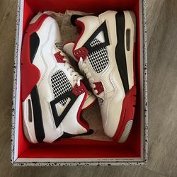 Fire Red Jordan 4s