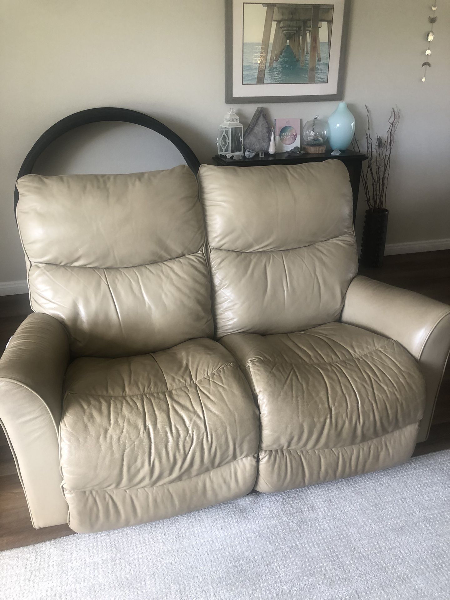 Leather Recliner Couch 