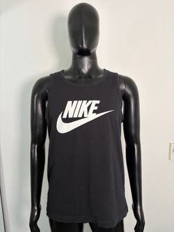 Nike Futura Swoosh Logo Men’s Running Workout Tank Top (Black / Large)