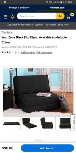 Flip chair clicks to position