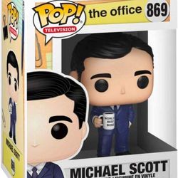 The Office Michael Scott #869 Funko Pop Painted With EcoTEK Protector Case!!!