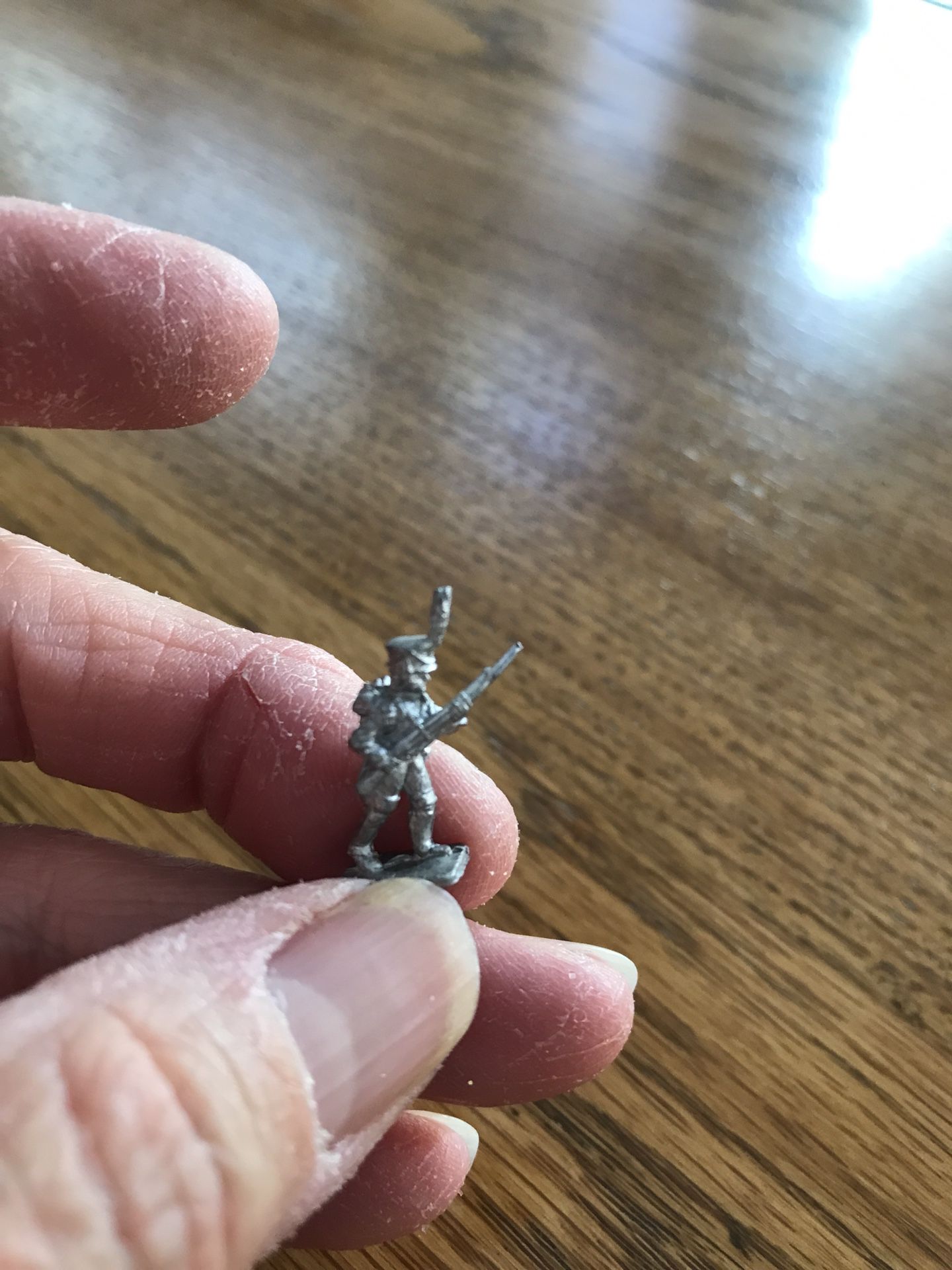 Vintage metal Miniature Army Man - Pewter🤷♀️