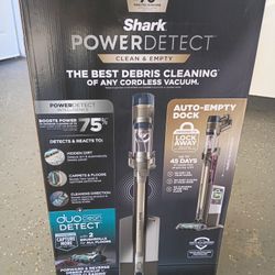 New Shark Power Detect Clean &Empty Stick Vacuum