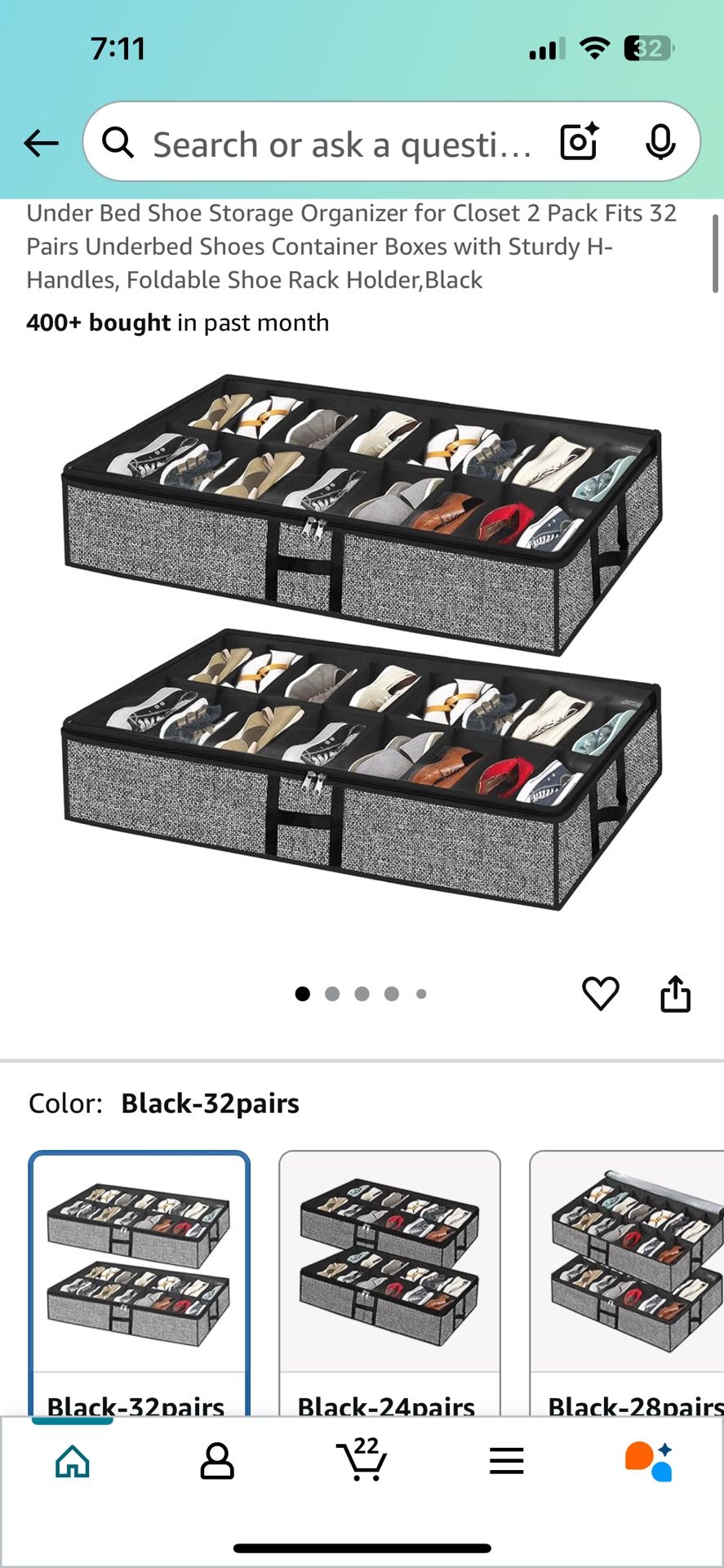 Under Bed Shoe Organizer
