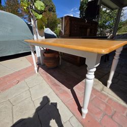 Rustic All Wood Dining Table 🍽