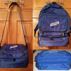 Snapple 3-in-1 Backpack Shoulder Bag Picnic Beach Hiking Camping ICE COOLER POP UP Large The insulated can cooler backpack is made of durable polyes