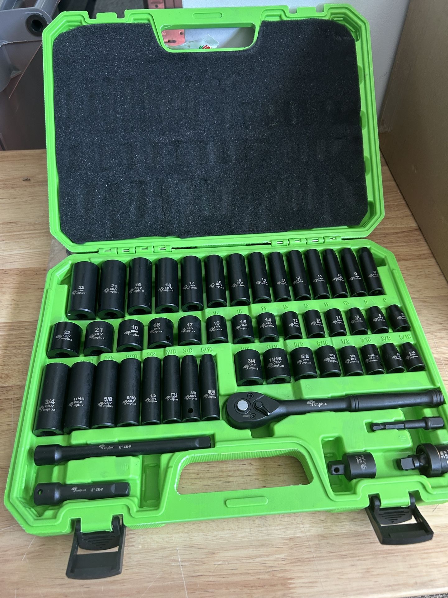 50 Piece 3/8” Drive Master Impact socket set with Carry case.