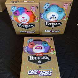 Fuggler x Care Bears Complete Set Of All 3 NEW IN HAND (EXCLUSIVE) 