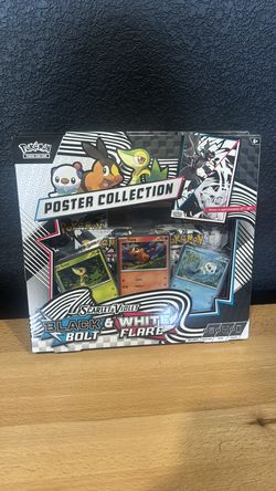 Black bolts and white flare poster collection Pokémon