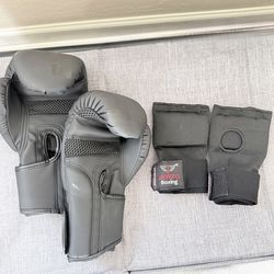Boxing Gloves + Hand Wraps Combo