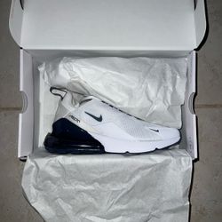 BRAND NEW Women’s Nike Air Max 270 Sneakers White Navy