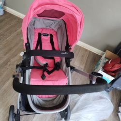Pink Omni Plus Evenflo Stroller 