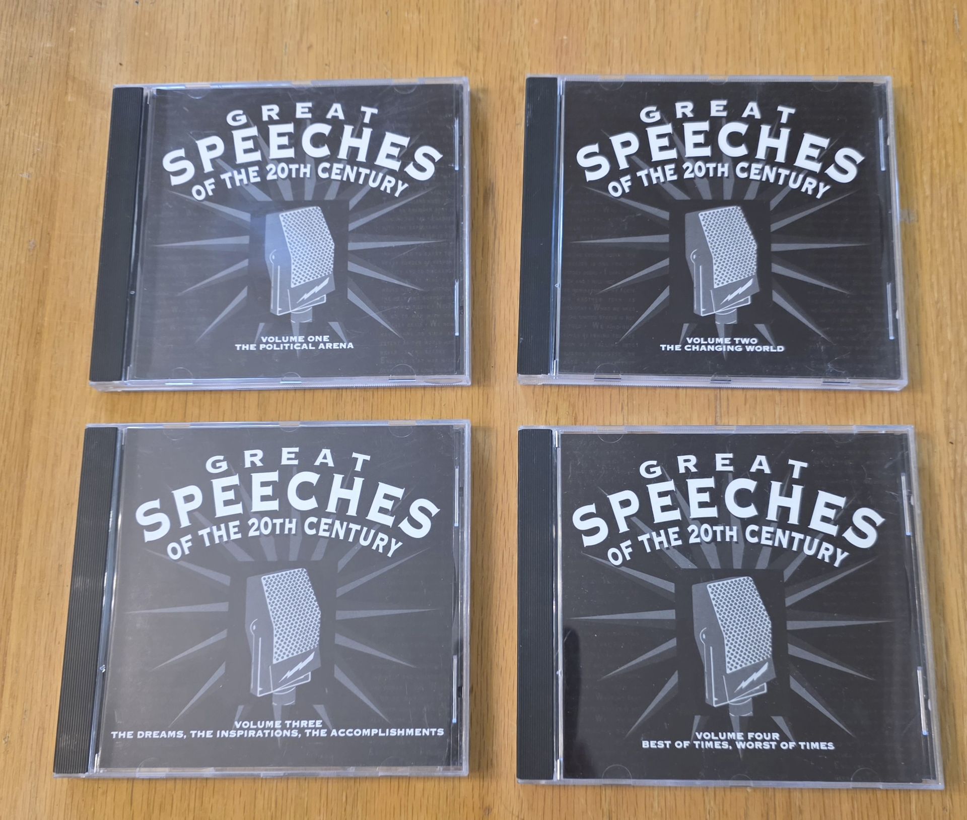 Great Speeches of the 20th Century - Set of 4 CDs - Volumes 1-4