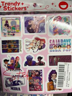 Kpop Demon Hunters Stickers Tag states 74 pieces
