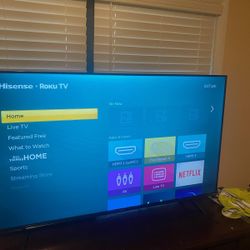 58 Inch Roku Hisense TV/Remote Not Included 