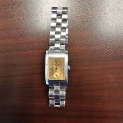 Baum & Mercier Genev Stainless Steel Bracelet Watch With Small Seconds Central Third Hand.