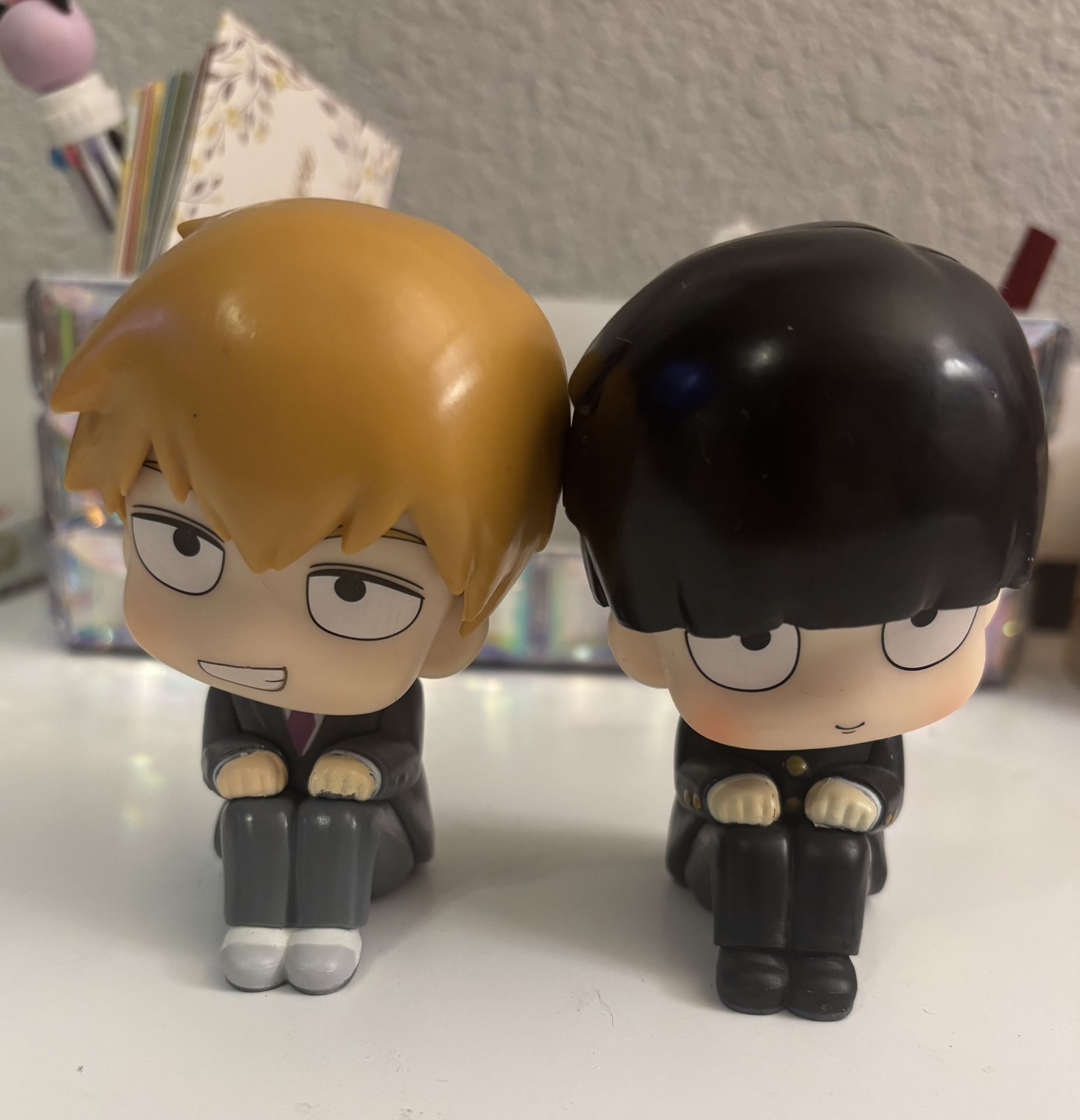 Mob Psycho 100 Reigen Arataka And Mob Figures
