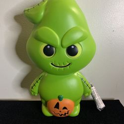 New Disney 14"  Nightmare Before Christmas Oogie Boogie with Pumpkin Halloween Light Up Blow Mold