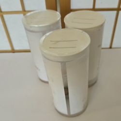 Clear Plastic Donation Canister With Lids. Clear Bottles For Charities 