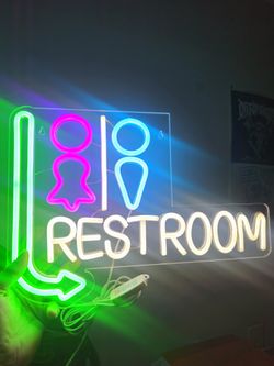 Restroom LED NEON SIGN 