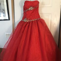 Size 6 pageant or prom dress/ worn once