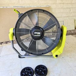 RYOBI 40V HP Brushless Hybrid  WHISPER SERIES 20 in. Air Cannon Fan (Tool Only)