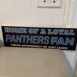 Panthers Wall Plaque 