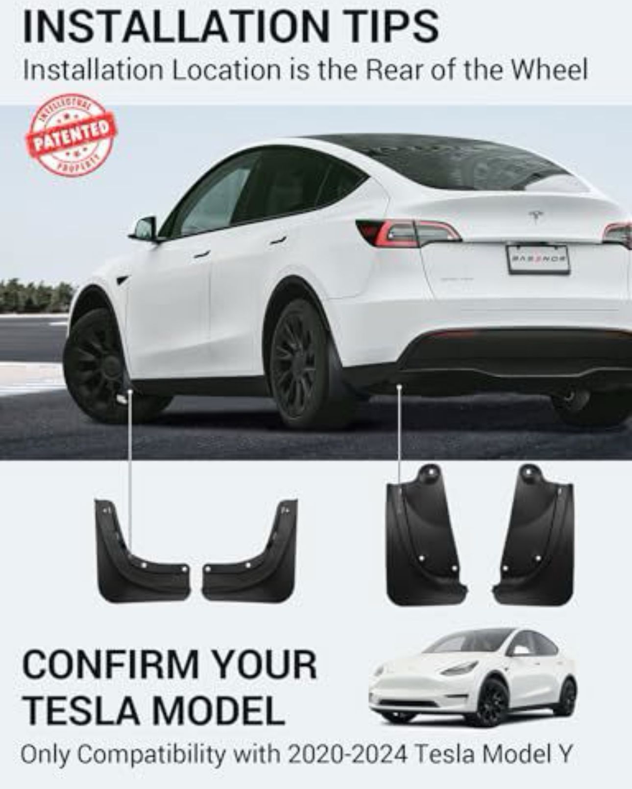 Tesla Model Y Mud Flaps