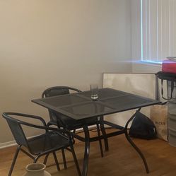Black Dining Table
