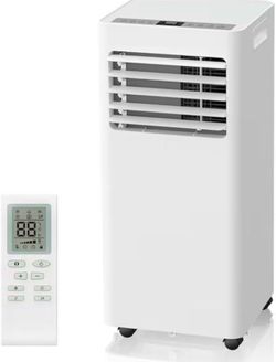 Portable Air Conditioners 8000 BTU,Quiet Portable AC Units for Rooms 3-IN-1 Cools Up to 500 Sq.Ft with Dehumidifier,Fan,Remote Control,24H Timer,Sleep