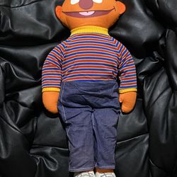 Vintage 1970's Knickerbocker 25" Sesame Street Ernie Ragdoll