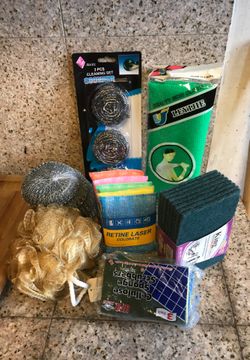 Cleaning supplies scrubbers 7 dollars for all