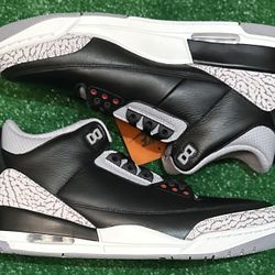 Brand New Air Jordan 3 Black Cement 2024 Size 12 With Original Box (Have Receipt On My Phone)