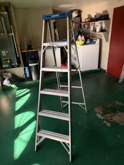 6 feet  aluminum ladder for $20