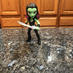 Funko Rock Candy Guardians Of The Galaxy Gamora Toy Figure.  Size 5 inches Tall .  Brand New Has Been On Display In A Cabinet .  No Box 