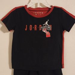 Jordan Shirt and Shorts 2 Piece Set for Toddlers Size 2T