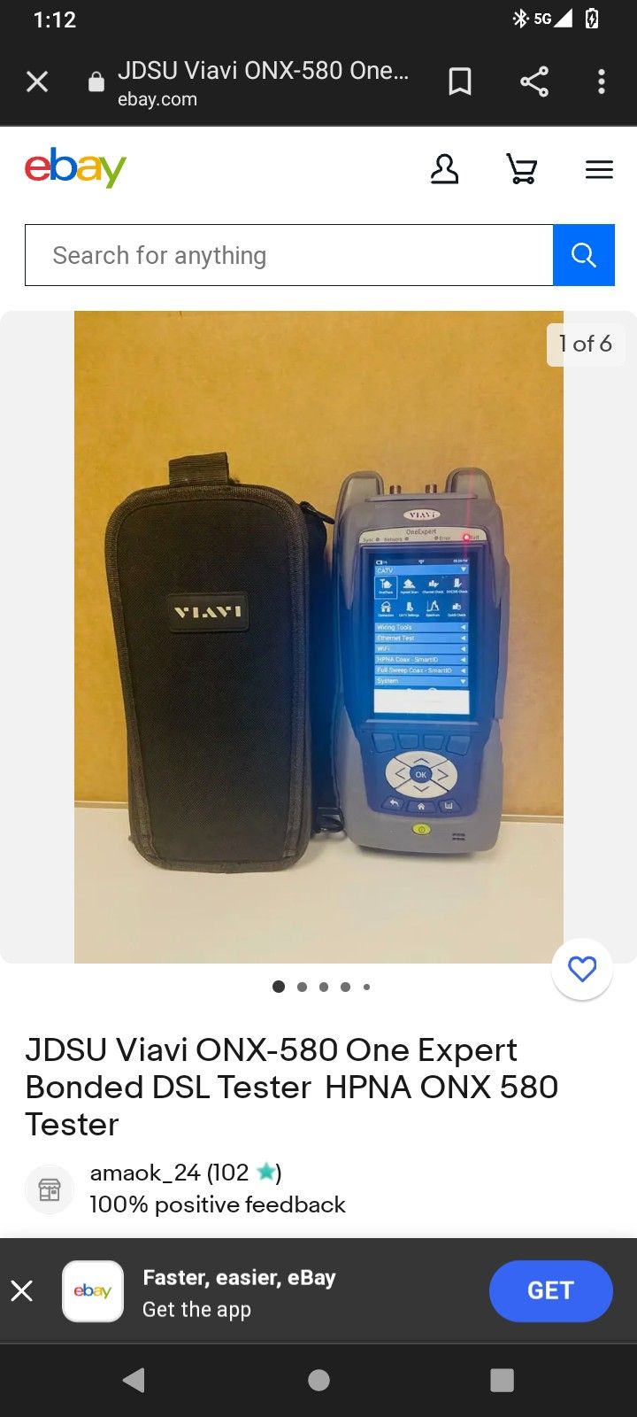 Viavii Model Number Onx-580p Network And Cable Tester DSL Tester