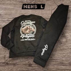 Papa Fleece Hoodie Jogger Set 