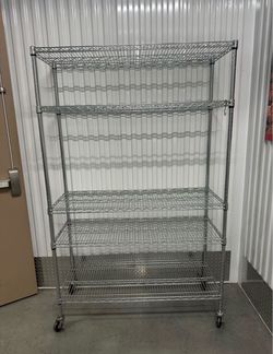 5-Tier Shelving Unit on Wheels