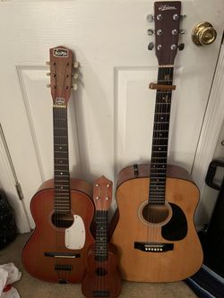 Three Vintage Guitars