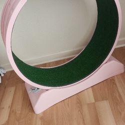 Pink Cat Exercise Wheel