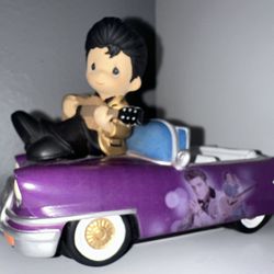 Elvis Figurine Precious Moments Purple Car